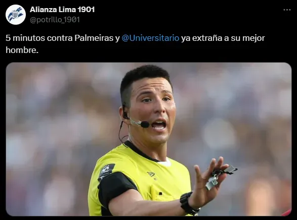 Hinchas de Alianza Lima se burlan de los de Universitario (X @potrillo_1901).