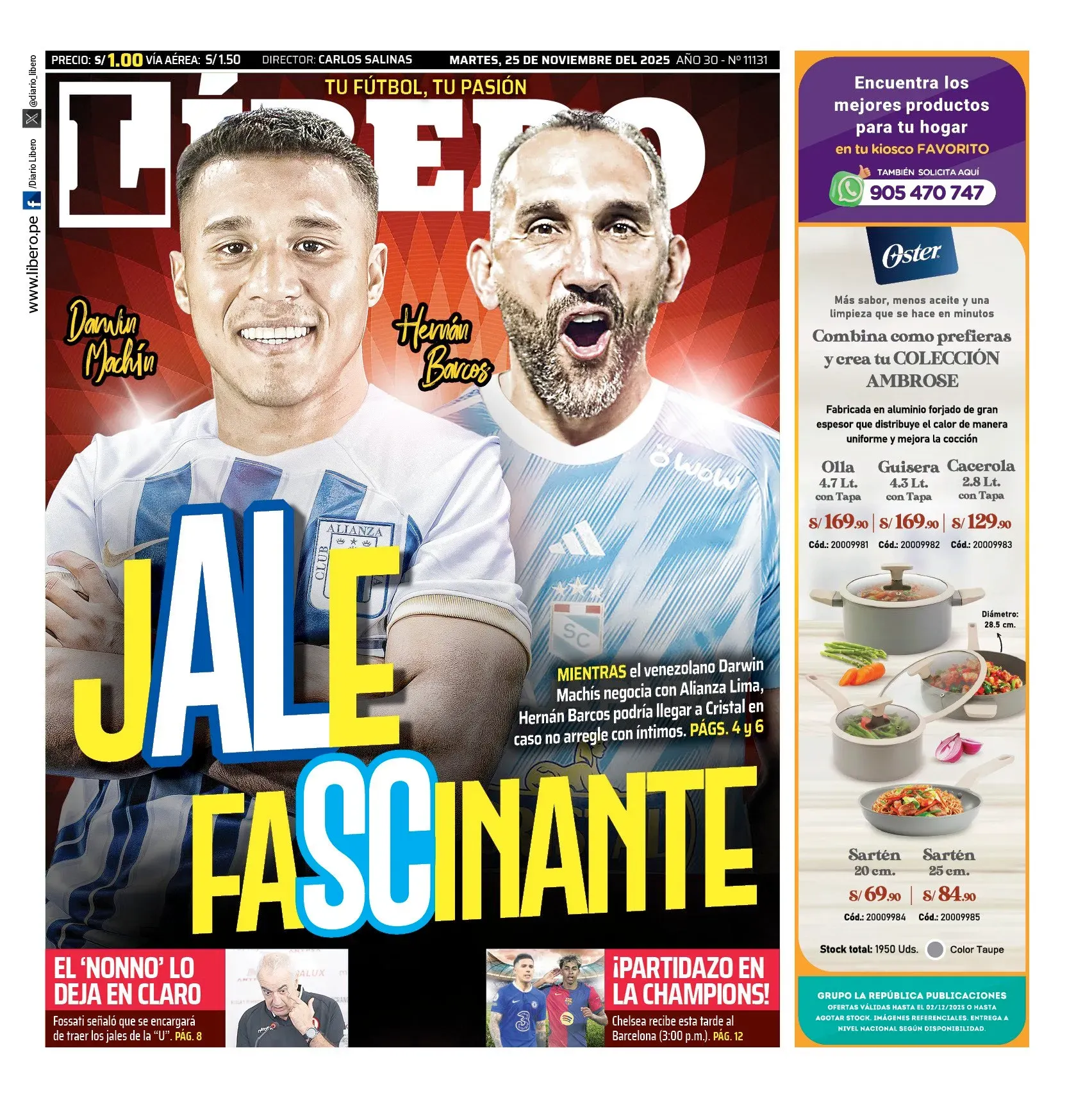 Hernán Barcos podría jugar en Sporting Cristal. (Foto: X).