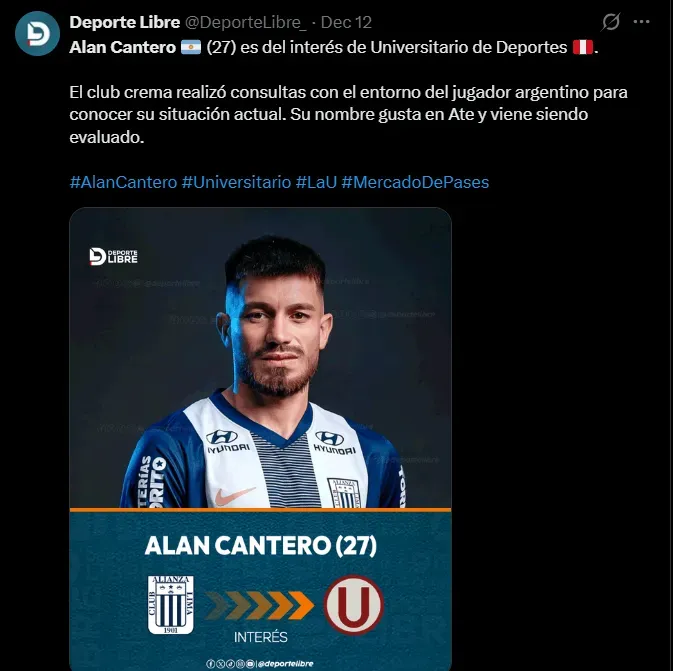 Fuente: @DeporteLibre_