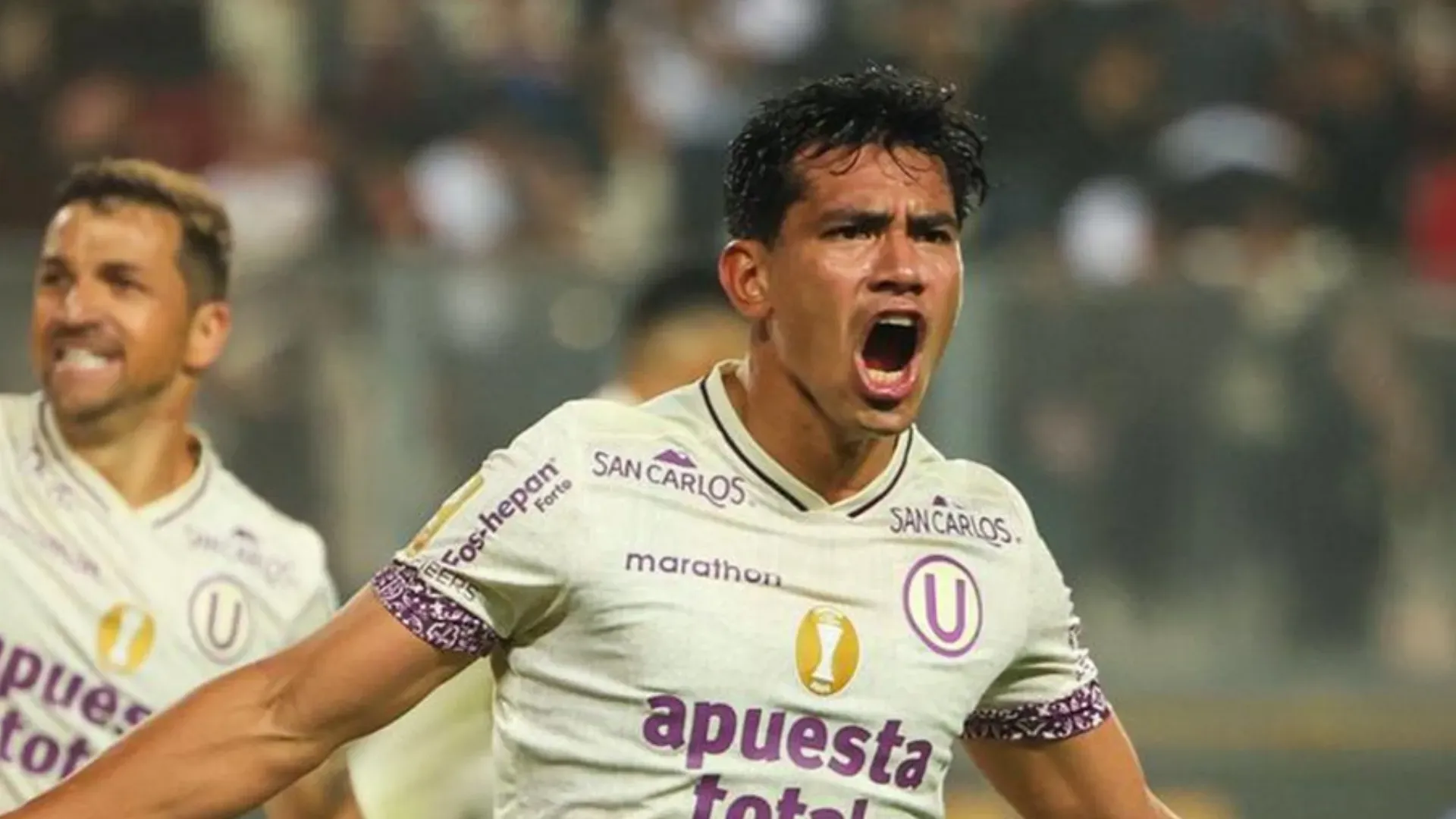 El grito de gol del Tunche Rivera (Foto: Universitario).