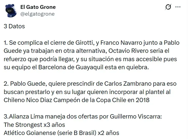 Guillermo Viscarra recibió dos propuestas. (Foto: El Gato Grone)