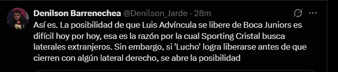 Fuente: @Denilson_Jarde