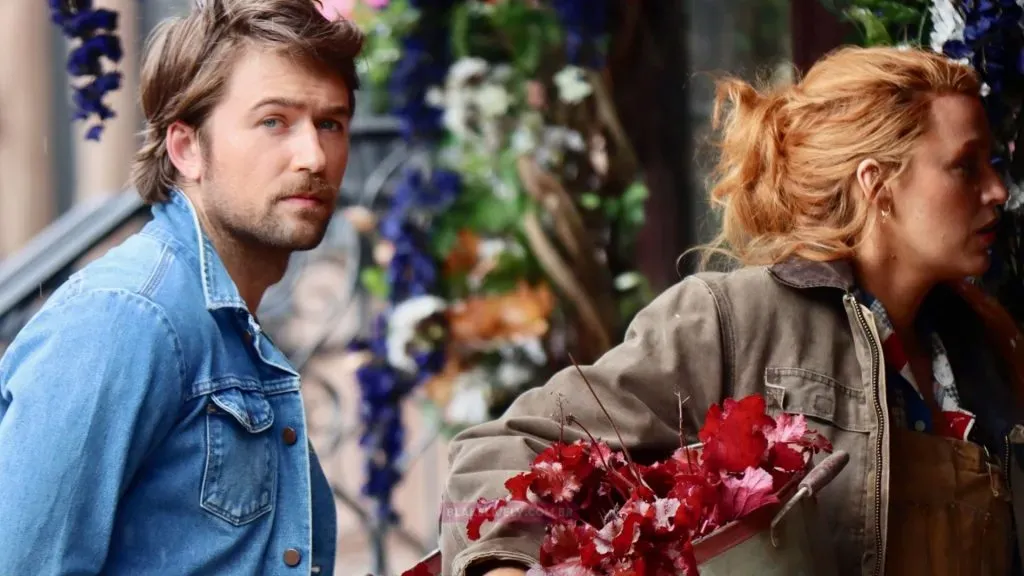 Blake Lively and Brandon Sklenar in It Ends with Us.