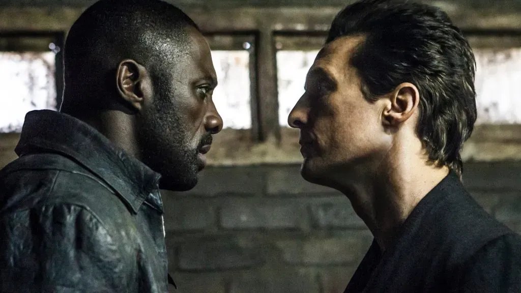 Matthew McConaughey and Idris Elba in The Dark Tower. (Source: IMDb)