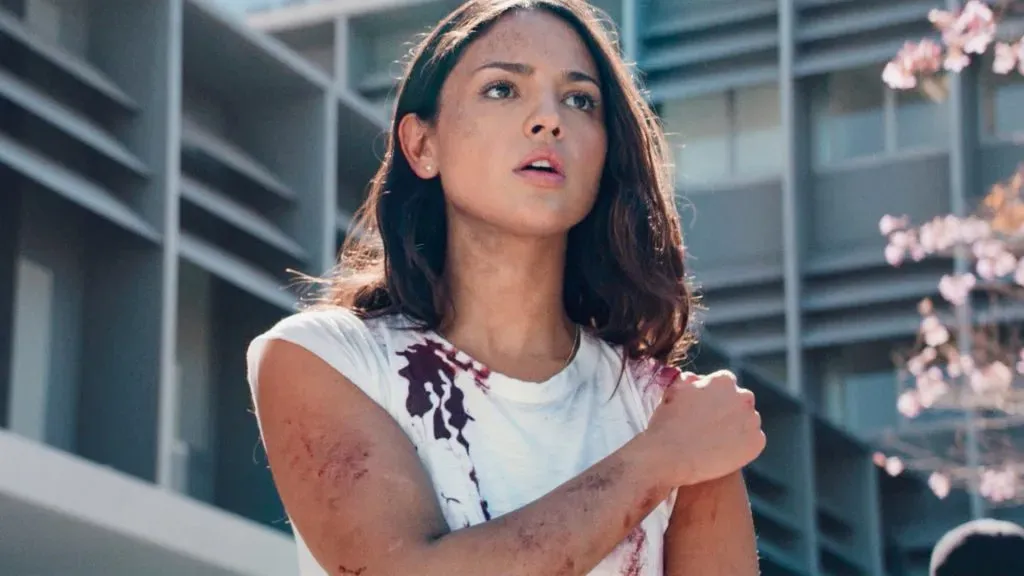 Eiza González in Ambulance. (Source: IMDb)