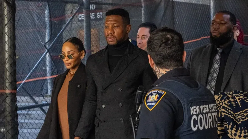 Jonathan Majors after the sentence (David Dee Delgado/Getty Images)