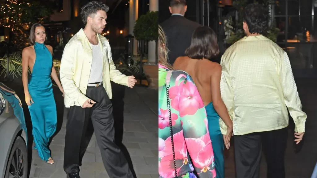 Antonia Roumelioti and Luke Newton in London. (Source: @deuxmoiworld)