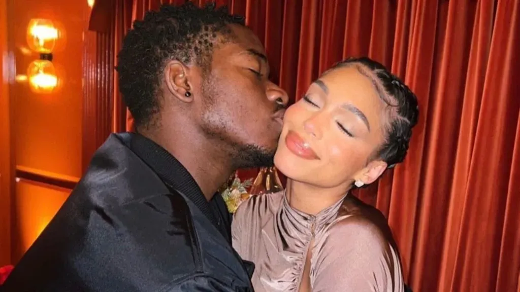 Damson Idris and Lori Harvey. (Source: @DailyLoud)