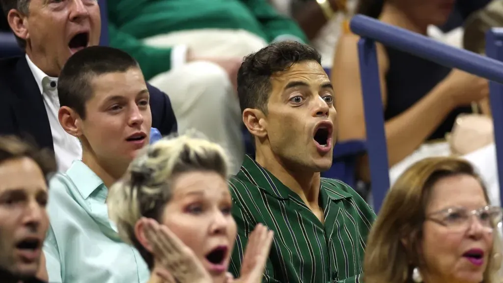 Emma Corrin and Rami Malek