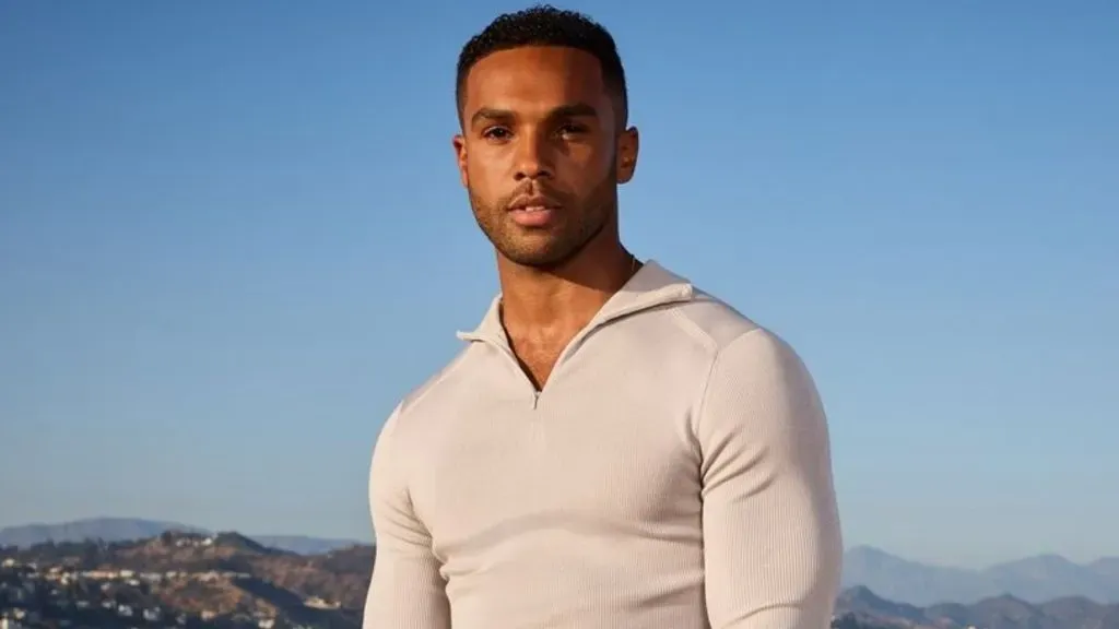 Lucien Leon Laviscount at Press Day 1 of Emily in Paris. (Source: @its_lucien)
