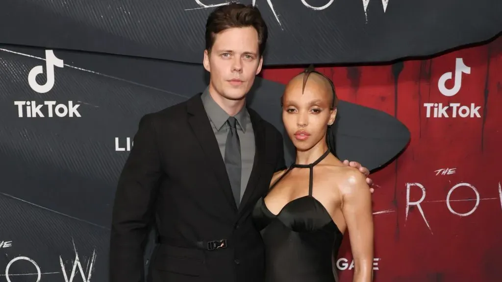 Bill Skarsgård and FKA twigs attend the world premiere of “The Crow” at Village East by Angelika on August 20, 2024. (Source: Dia Dipasupil/Getty Images)