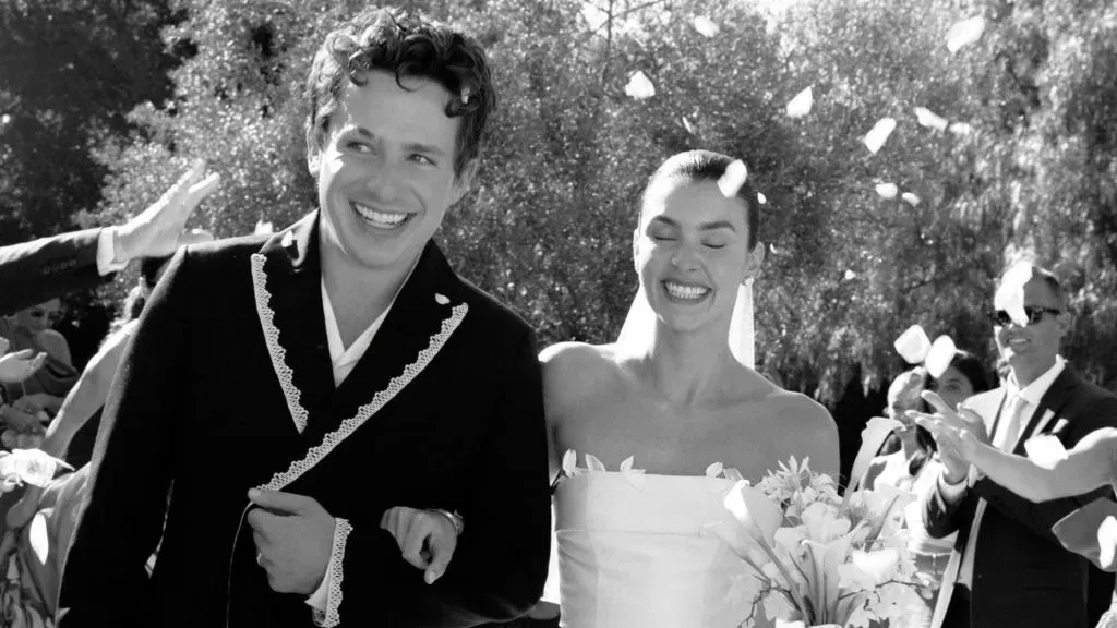 Charlie Puth and Brooke Sansone on their wedding day in 2024. (Source: @charlieputh)