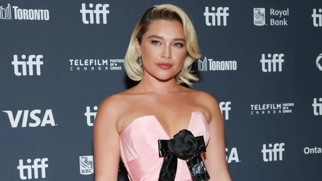 Florence Pugh attends the premiere of “We Live in Time” during the 2024 Toronto International Film Festival at Princess of Wales Theatre on September 06, 2024. (Source: Robin Marchant/Getty Images)