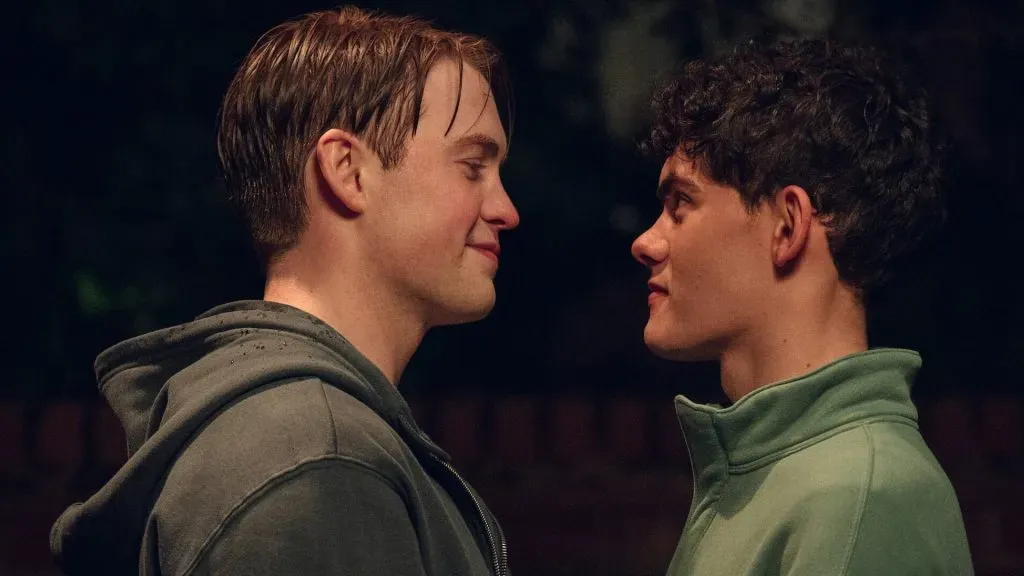 Kit Connor and Joe Locke in Heartstopper, Season 3. (Source: @FilmUpdates)