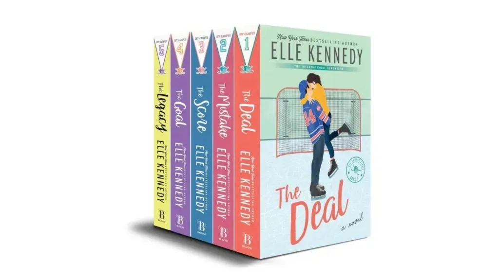 Elle Kennedy’s Off Campus books. (Source: Bloom Books and First for Women)