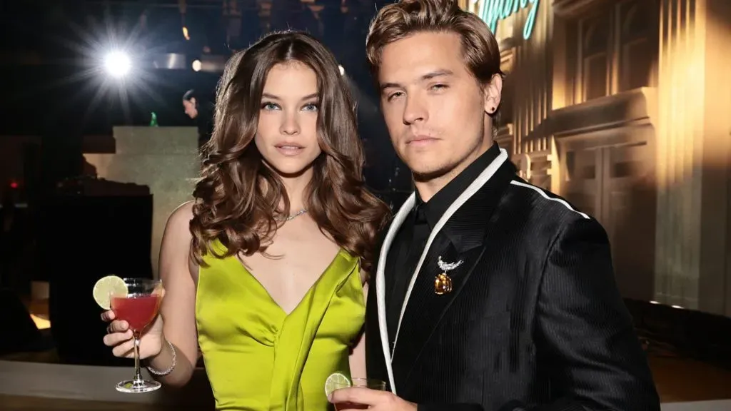 Barbara Palvin and Dylan Sprouse attend as Tiffany & Co. Celebrates the reopening of NYC Flagship store, The Landmark on April 27, 2023. (Source: Jamie McCarthy/Getty Images for Tiffany & Co.)