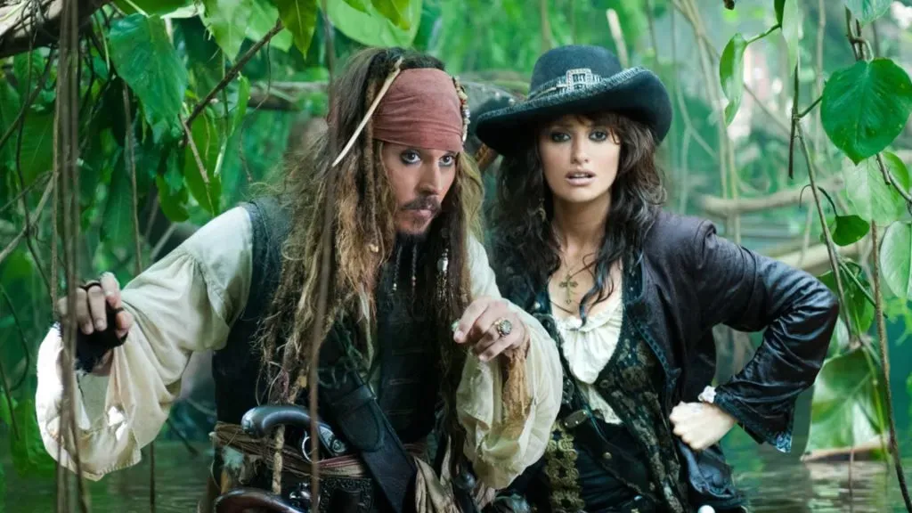 Johnny Depp and Penélope Cruz