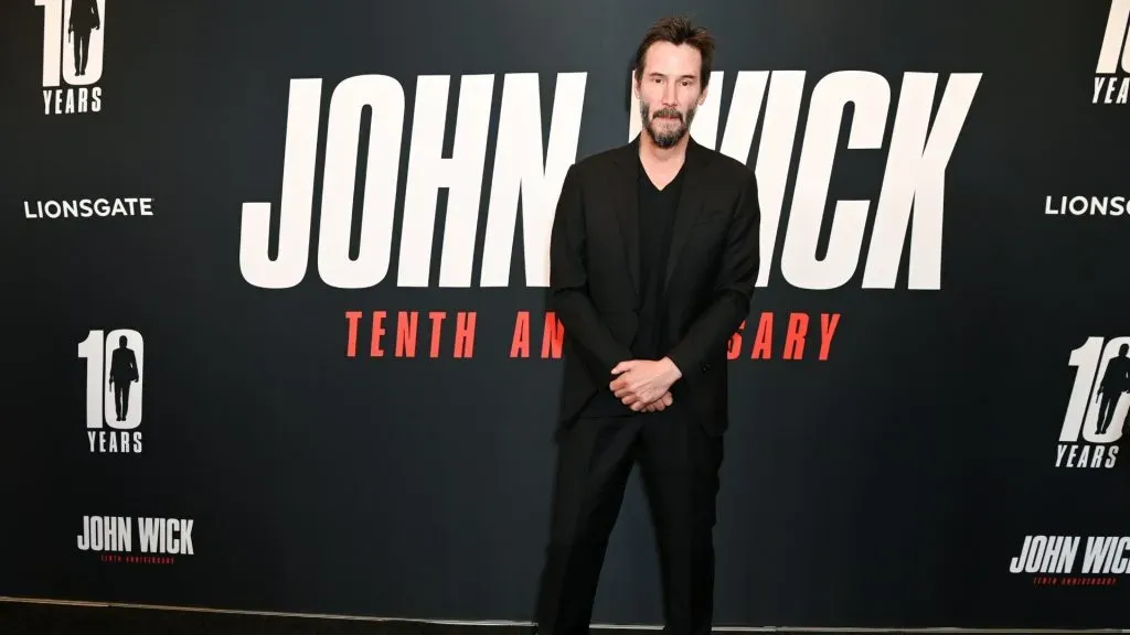 Keanu Reeves attends the “John Wick” 10th Anniversary Fathom Screening Q&A at AMC Century City 15 on November 03, 2024 in Los Angeles, California. (Photo by Jon Kopaloff/Getty Images for Lionsgate)