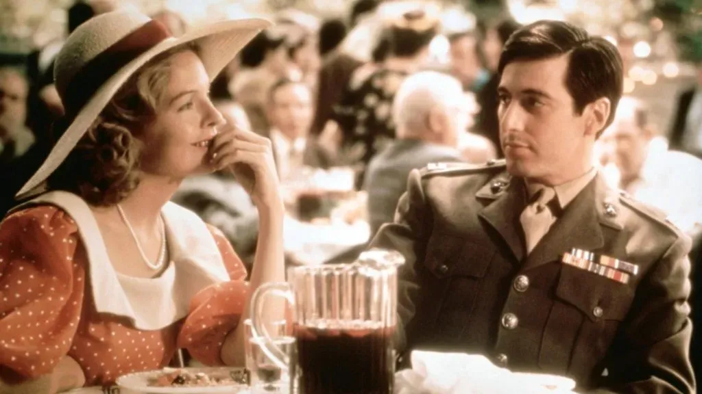 Diane Keaton and Al Pacino in The Godfather (1972) / IMDb – 1972 Paramount Pictures