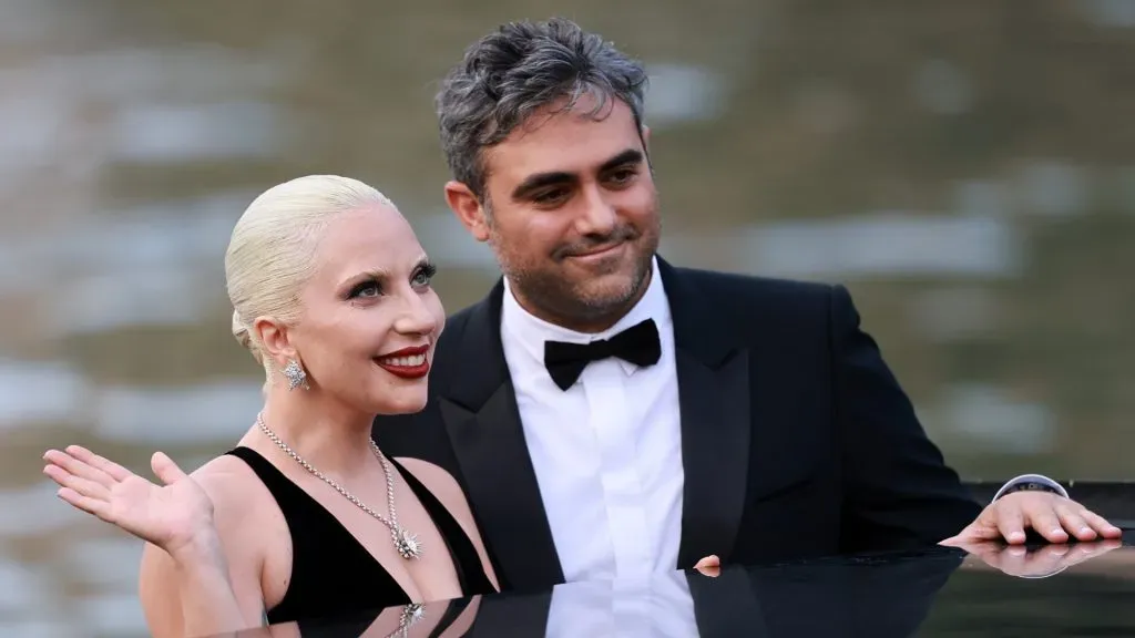 Lady Gaga and Michael Polansky are seen at Hotel Excelsior during the 81st Venice International Film Festival. (Source: Matt Winkelmeyer/Getty Images)