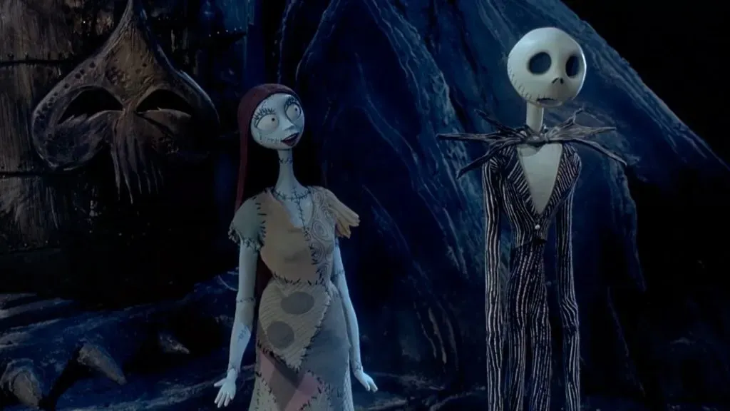 Sally and Jack in The Nightmare Before Christmas. (Source: IMDb)
