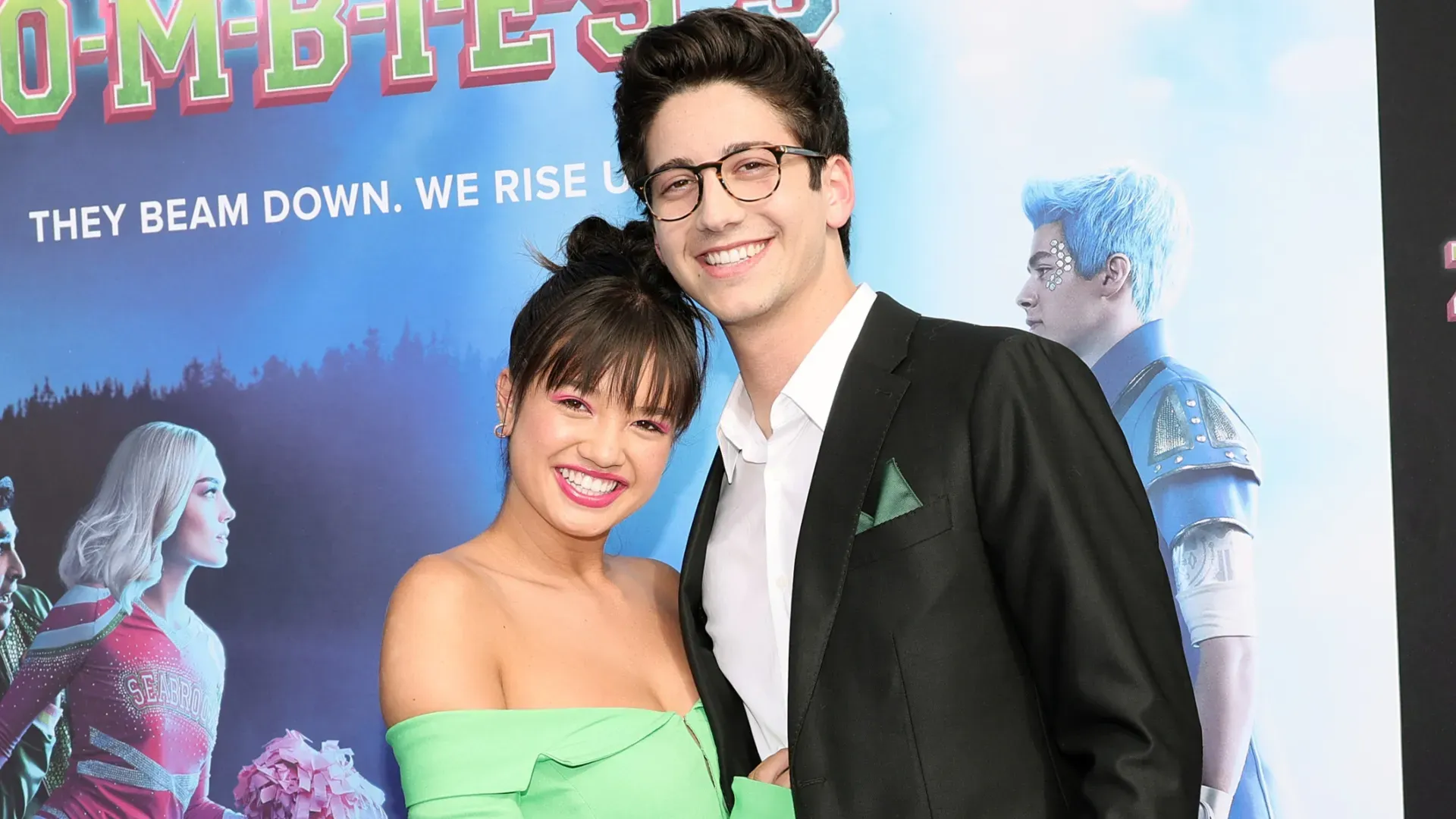 Peyton Elizabeth Lee and Milo Manheim attend the Disney+ Original Movie “Zombies 3”. (Source: Emma McIntyre/Getty Images)