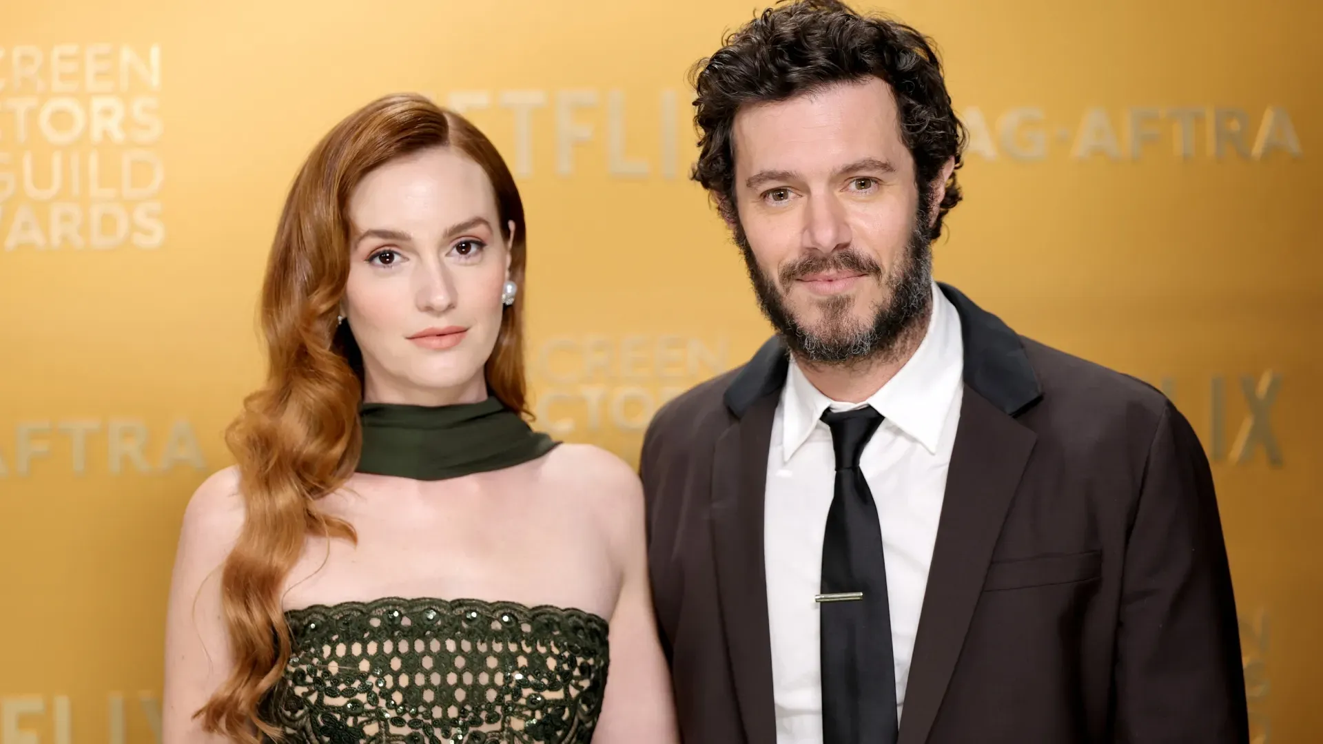 Leighton Meester and Adam Brody attend the 31st Annual Screen Actors Guild Awards in 2025. (Source: Neilson Barnard/Getty Images)