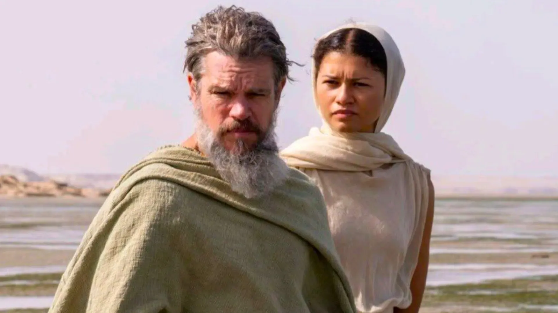 Matt Damon and Zendaya in The Odyssey (Source: IMDb)