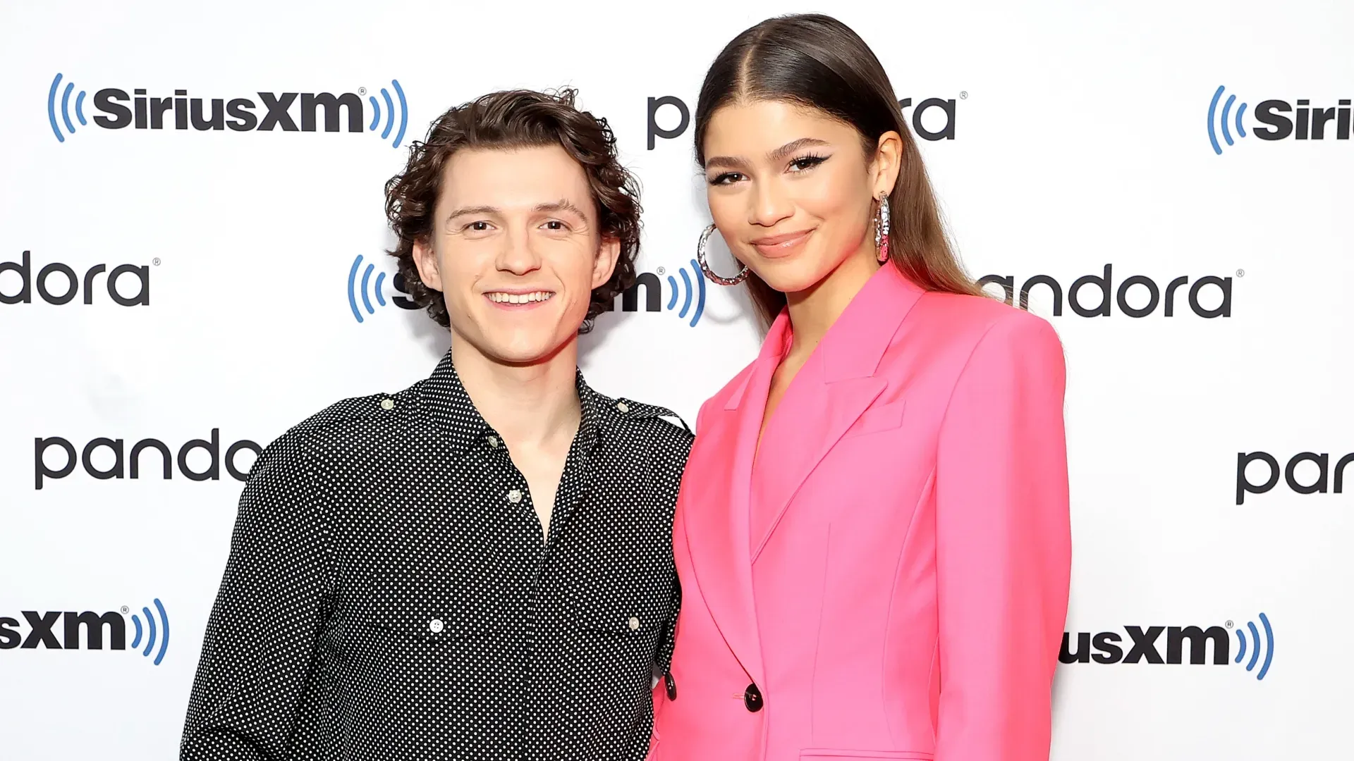Tom Holland and Zendaya attend SiriusXM’s Town Hall with the cast of Spider-Man: No Way Home on December 10, 2021 in New York City. (Photo by Cindy Ord/Getty Images for SiriusXM)