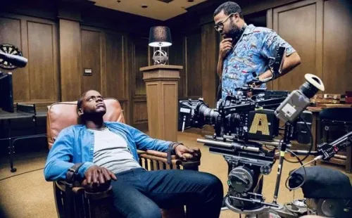 Daniel Kaluya y Jordan Peele en Get Out en 2017