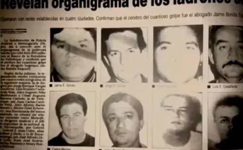 Periódico de 1994 que reveló las caras de los ladrones del ‘Robo del Siglo’ en Colombia.