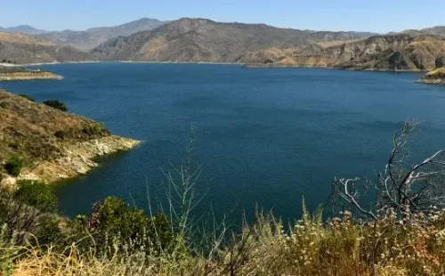 Lago Piru, último lugar donde se vio a Naya Rivera (GETTY)