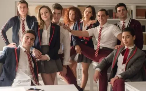 El elenco de ‘Élite’, una serie original de Netflix.