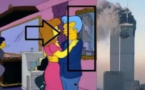 Escena de Los Simpson en la que predijeron la caída de las Torres Gemelas.
