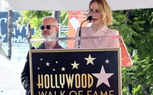 Sarah Paulson (45) y Ryan Murphy (54) (Getty)