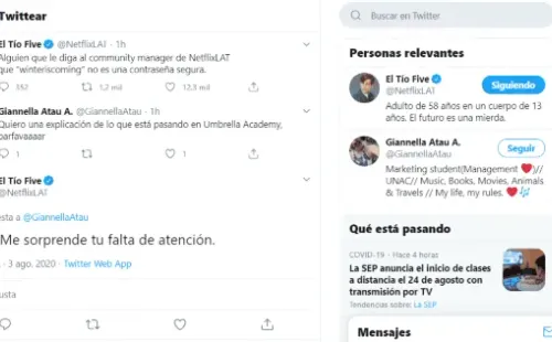 Los comentarios del supuesto ataque cibernético a la cuenta de Netflix.