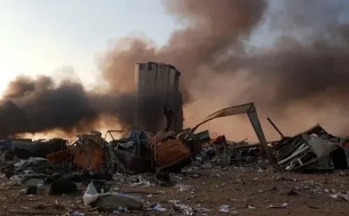 Los daños causados por la explosión en Beirut.