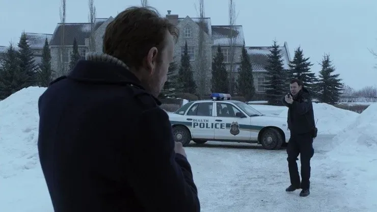 Billy Bob Thornton y Colin Hanks en la temporada 1 de Fargo