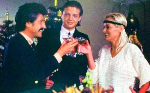 Luisito Rey, Luis Miguel y Marcela Basteri, juntos.