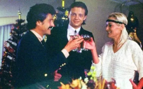 Luis Miguel con Luisito Rey y Marcela Basteri