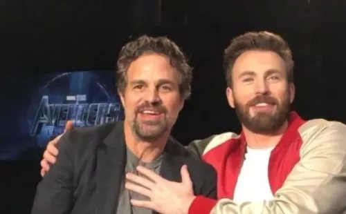 Mark Ruffalo y Chris Evans, juntos en ‘Avengers’.