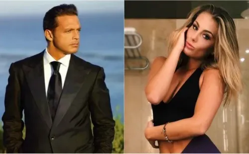 Luis Miguel y su novia Mollie Gould.