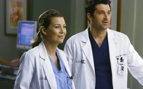 Ellen Pompeo y Patrick Dempsey en Grey's Anatomy