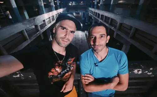 La foto que publicó Nicolás Furtado junto a Juan Minujín.