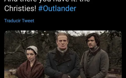 La cuenta oficial de Outlander confirmó la aparición de los Christie.