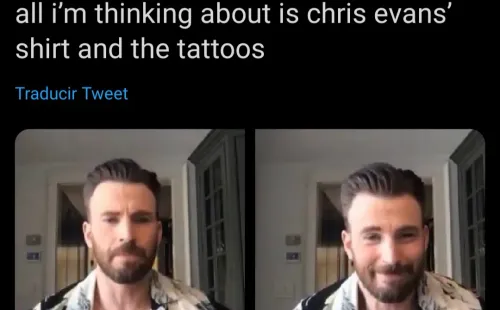 Las fans de Chris Evans reaccionaron en Twitter.