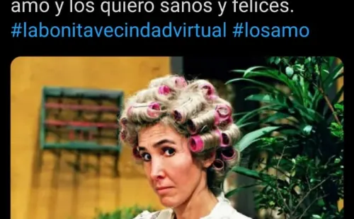 Doña Florinda le puso humor a la crisis sanitaria.