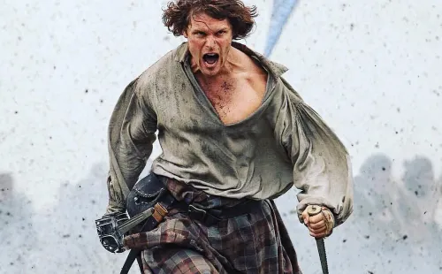 El uso de la espada no fue nuevo para Sam Heughan. Foto: (IMDB)
