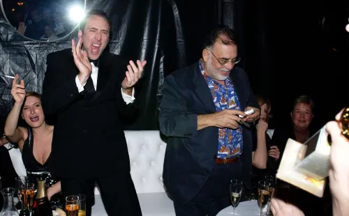 Francis Ford Coppola con su sobrino, el actor Nicolas Cage (Foto: Getty Images)