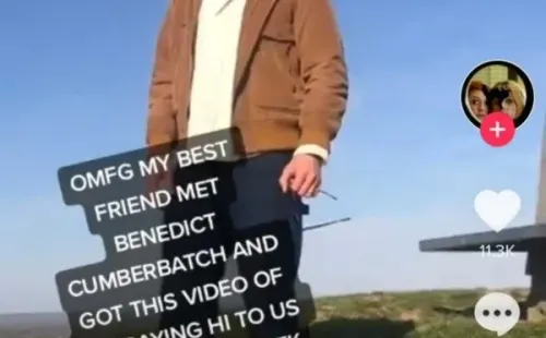 Benedict Cumberbatch en Somerset, filmando Doctor Strange 2(Foto: TikTok @drusillas.yellowcrayon)